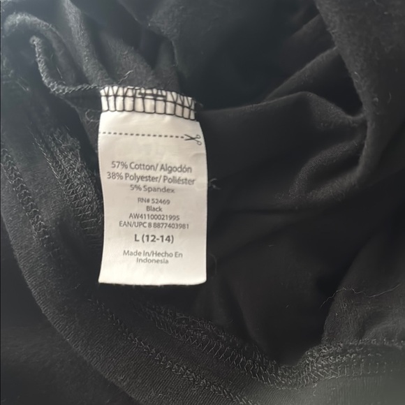 Athletic Works Black Leggings Streamlined Design 45 - Picture 6 of 6